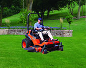 The Kubota ZG327 Gasoline Zer-Turn Mower