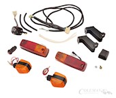 thumbnail image 2 of Kubota Tractor Turn Signal & Hazard Light Set (4.5") - Clear Lens, 12V, For B/L/M Series, OEM 32530-33610 2 of 3