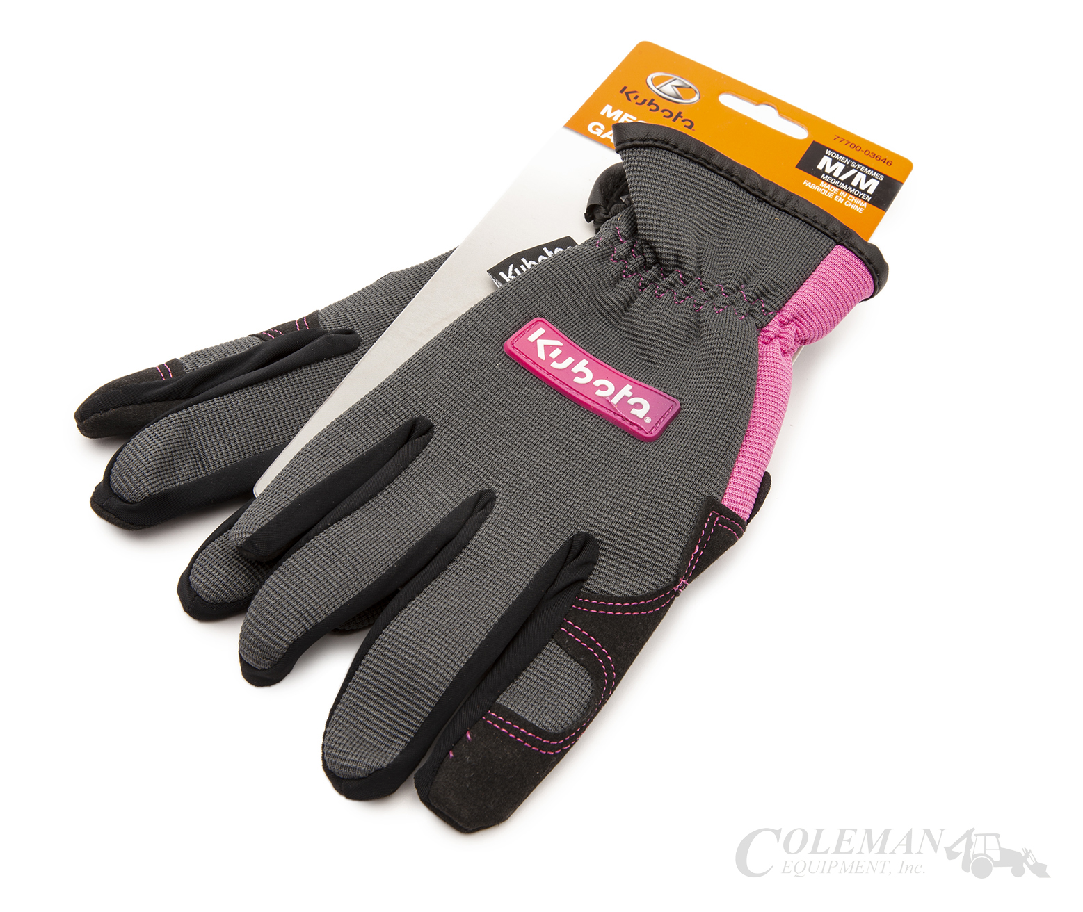 Kubota Mechanics Pink Gloves - Medium (77700-03646) | Coleman