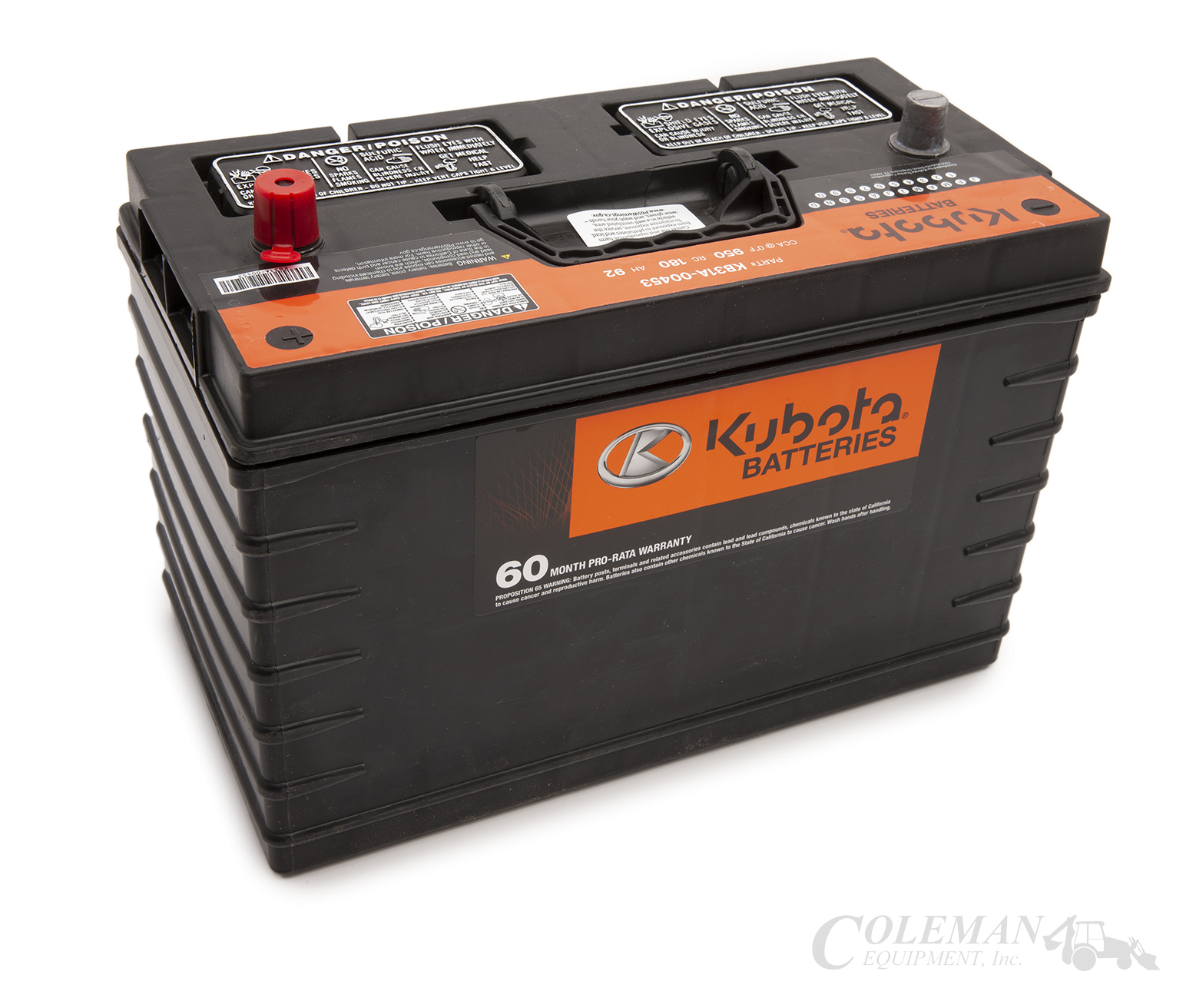 Kubota Battery Group 31A 950 CCA (KB31A-00453) | Coleman Equipment